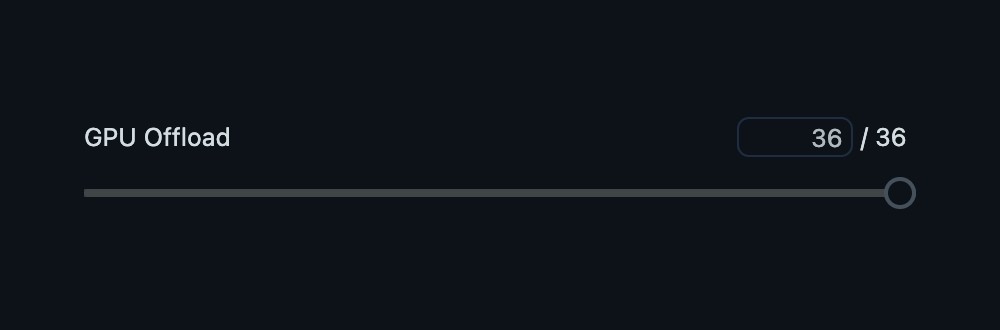 LM Studio GPU offload settings