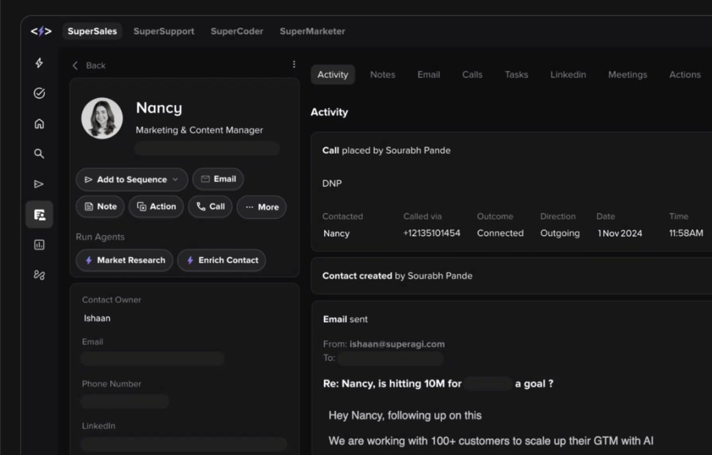 SuperAGI agent platform