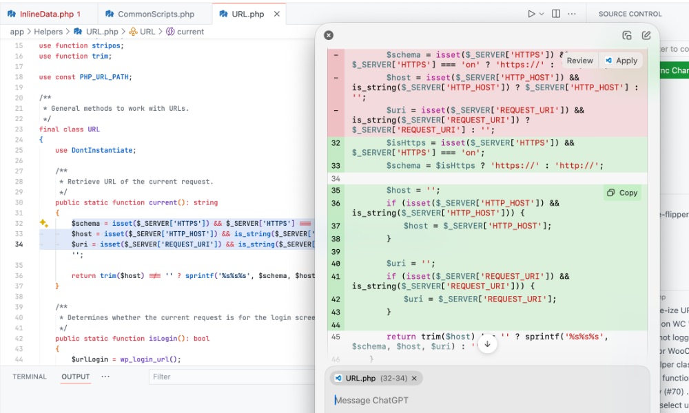 ChatGPT code readability improvements