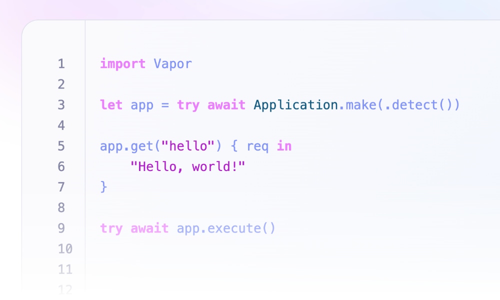 Vapor Swift web framework