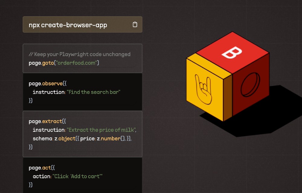 Stagehand AI-powered browser automation framework